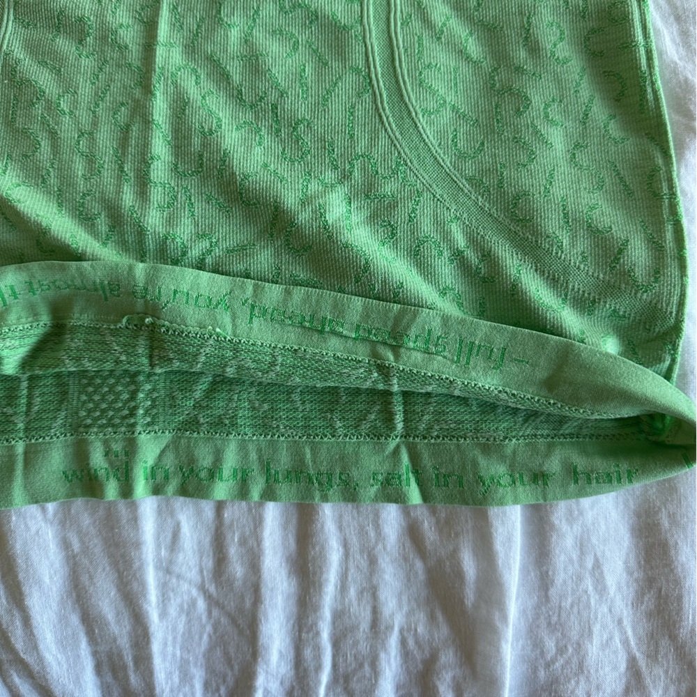 Lululemon Athletica Seawheeze Green Tank Top - Picture 3 of 7